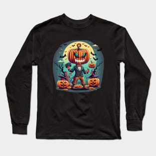 Vintage Halloween Pumpkin 2023. Halloween 2023 Long Sleeve T-Shirt